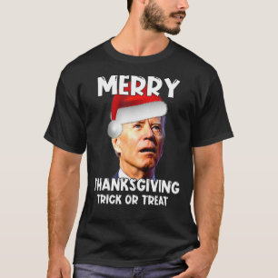 T-shirt Drôle, Joe, Biden, Joyeux, Thanksgiving, Laid, Noë
