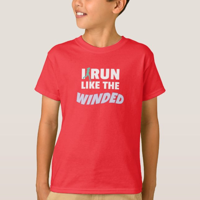 T-shirt Drôle Jogger Runner Je Cours Comme Le Vainqueur (Devant)