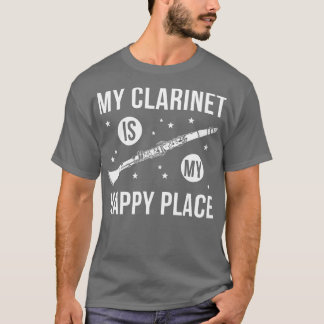 T-shirt Drôle Joueur Clarinet Clarinetist Mon endroit heur