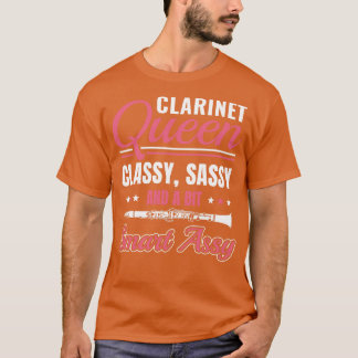 T-shirt Drôle Joueur Clarinet Clarinetist Reine Clarinet