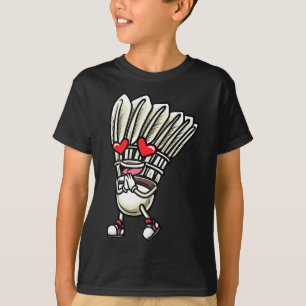 T-shirt Drôle Joueur de navette Dminton Design Hommes Femm