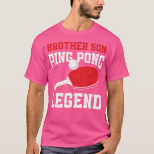 T-shirt Drôle joueur de tennis de table Brother Son Ping P