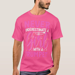 T-shirt Drôle Joueur de trompette Filles de bande Trumpete