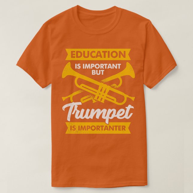 T-shirt Drôle Joueur Trumpeter (Design devant)