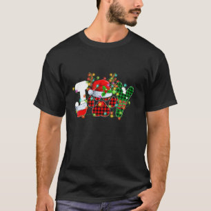 T-shirt Drôle Joy Chien pattes de chat Imprimer Rouge Plaq