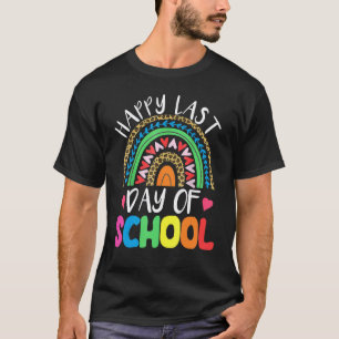 T-shirt Drôle Joyeux Dernier Jour d'École Enseignant Élève