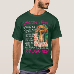T-shirt Drôle Joyeux Fête des Mères Meilleur Chien Maman M