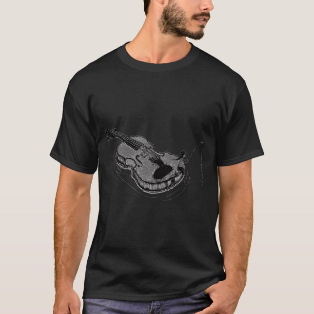 T-shirt Drôle Joyeux Fishmas (Devant)