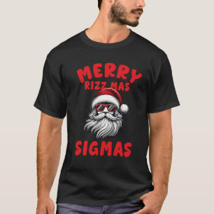 T-shirt drôle Joyeux Rizz Mas Sigmas ,Joyeux Noël