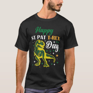 T-shirt Drôle Joyeux St Pat Trex Day, Saint Patrick Desig