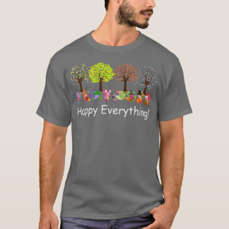 T-shirt Drôle Joyeux Tout Axolotls Toutes Les Saisons Tout