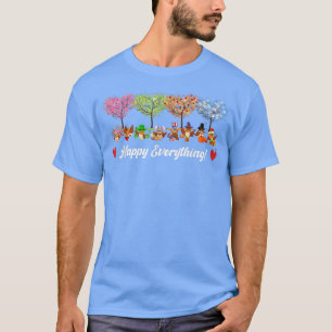 T-shirt Drôle Joyeux Tout Chouette Oiseaux Toutes les sais