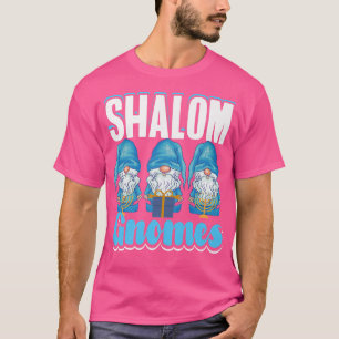 T-shirt Drôle juif Hanoukka Shalom Gnomes Menorah