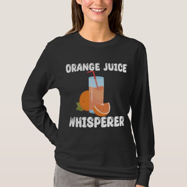 T-shirt Drôle Jus Orange Whisperer Vêtements Jus Orange (Devant)