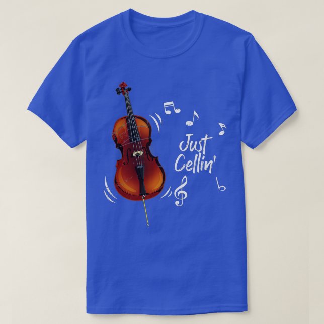 T-shirt Drôle Juste Cellin Cellist Cadeau Instrument de mu (Design devant)