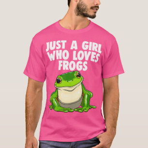 T-shirt Drôle Juste Une Fille Qui Aime La Grenouille Femme