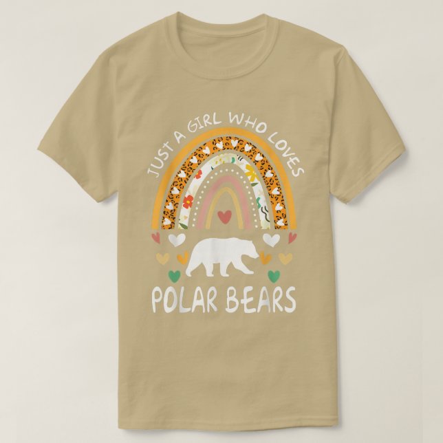 T-shirt Drôle Juste Une Fille Qui Aime Les Ours Polaires R (Design devant)