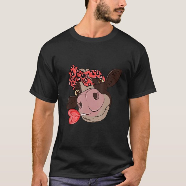 T-shirt Drôle Juste Une Vache Drôle (Devant)