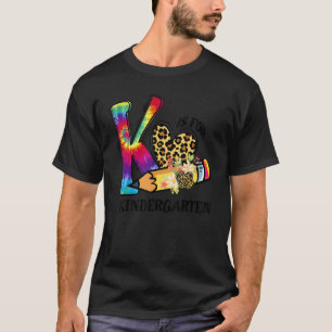 T-shirt Drôle K est pour la maîtresse de maternelle Tie Dy