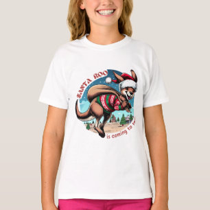 T-shirt Drôle kangourou qui vous souhaite Joyeux Noël mign