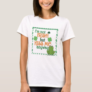 T-shirt Drôle Kiss Me Je ne suis pas Jour de la Saint Patr