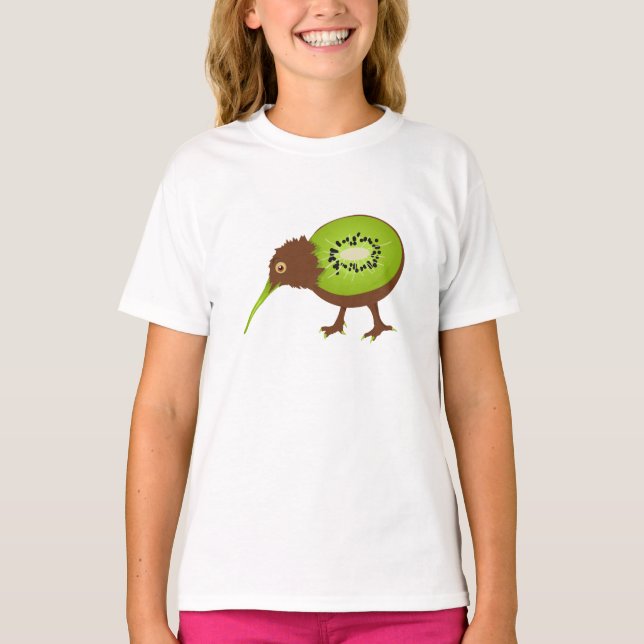 T-shirt Drôle Kiwi Bird Fruit Dessin (Devant)
