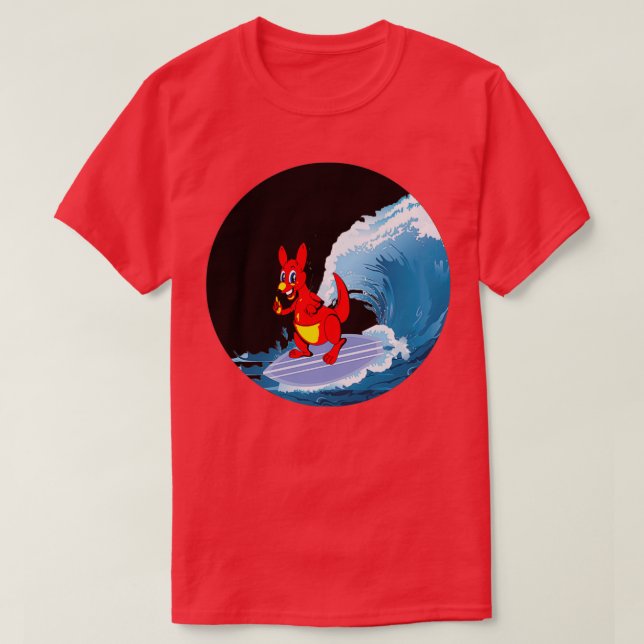 T-shirt drôle Koungoro surf voyage d'été plage (Design devant)
