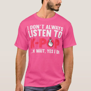 T-shirt Drôle Kpop Art Pour Ados Filles Femmes Musique Cor