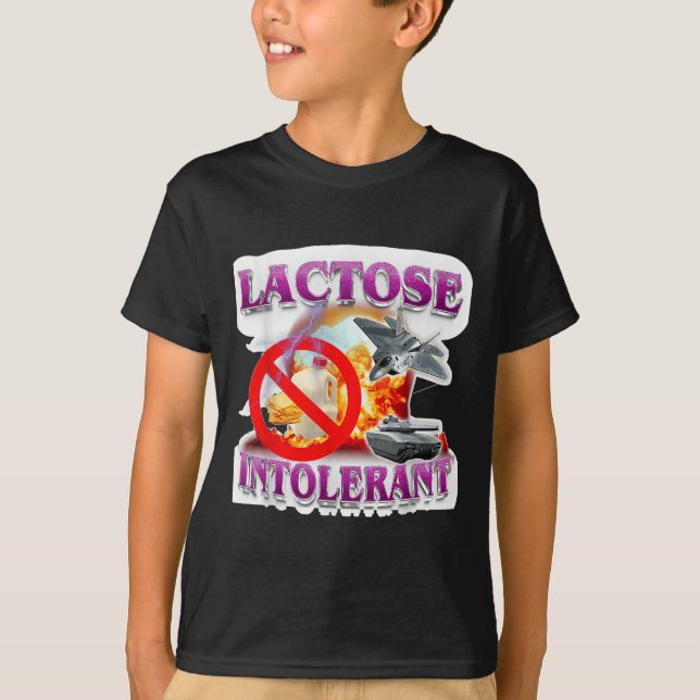 T-shirt Drôle Lactose Humour Mème Tolérant Explosion (Devant)