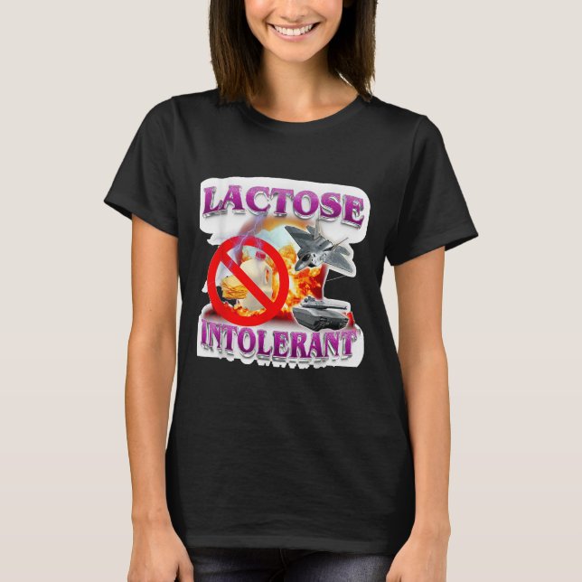 T-shirt Drôle Lactose Humour Mème Tolérant Explosion (Devant)