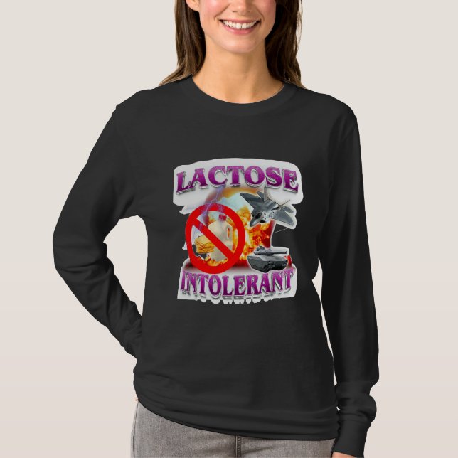 T-shirt Drôle Lactose Humour Mème Tolérant Explosion (Devant)