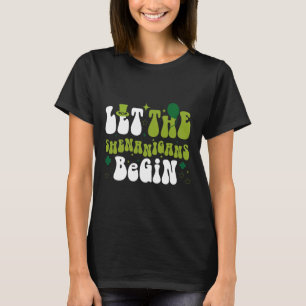 T-shirt Drôle Laisser Les Shenanigans Commencer Garçons Fi