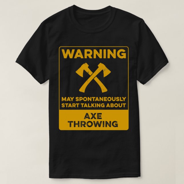 T-shirt Drôle lancer de hache pour design Ax lancer cadeau (Design devant)