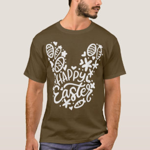 T-shirt Drôle Lapin de Pâques mignonne Chasseur d'Oeufs de