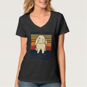 T-shirt Drôle Lapin Désolé Je ne peux pas avoir de plans a