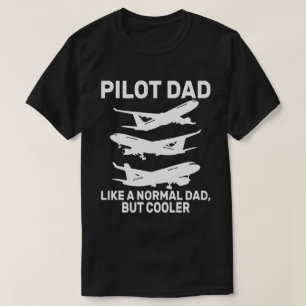 T-shirt Drôle L'Art Pilote Pour Papa Pilote Avion Avion
