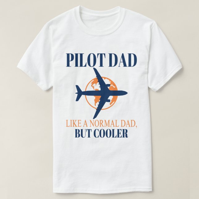 T-shirt Drôle L'Art Pilote Pour Papa Pilote Avion Avion (Design devant)