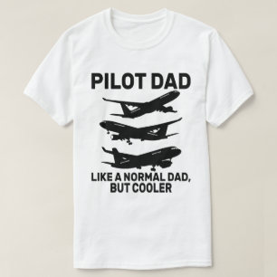 T-shirt Drôle L'Art Pilote Pour Papa Pilote Avion Avion