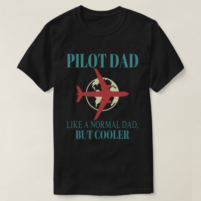 T-shirt Drôle L'Art Pilote Pour Papa Pilote Avion Avion (Design devant)