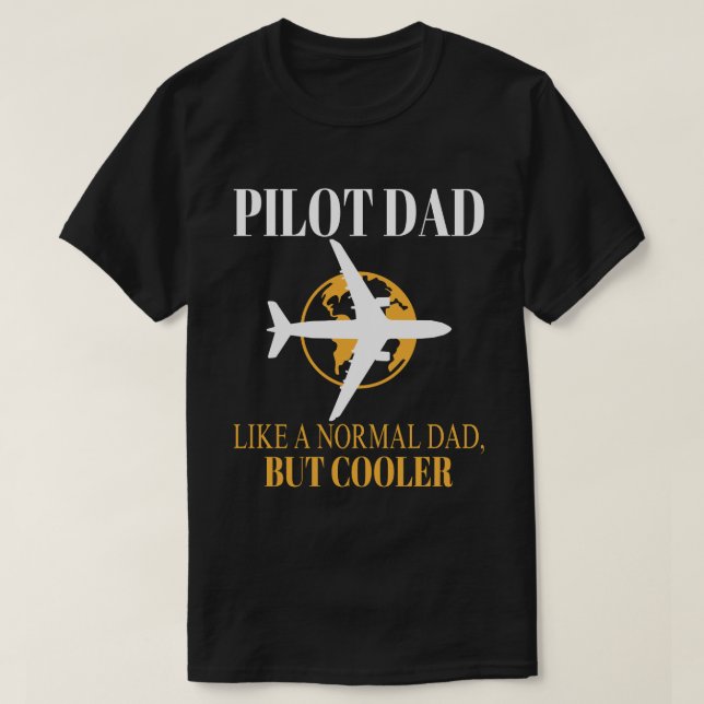 T-shirt Drôle L'Art Pilote Pour Papa Pilote Avion Avion (Design devant)