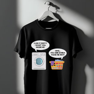 T-shirt Drôle Lave-linge Humour Lave-linge sale plaisanter