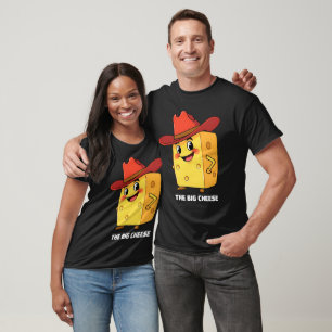 T-shirt Drôle Le Gros Fromage avec un Chapeau de Cowboy 10