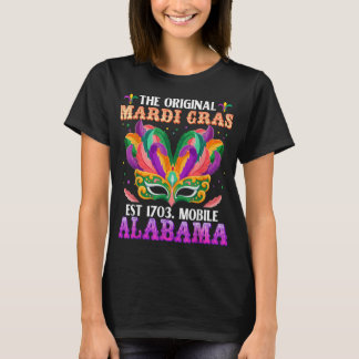 T-shirt Drôle Le Mardi Gras Mobile Original Alabama 1703