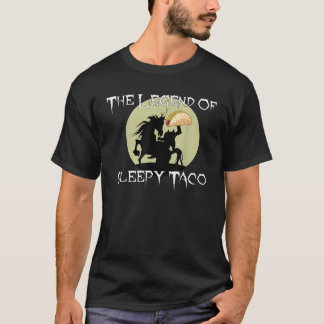 T-shirt Drôle Légende De Taco Sleepy Pour Les Amateurs De 