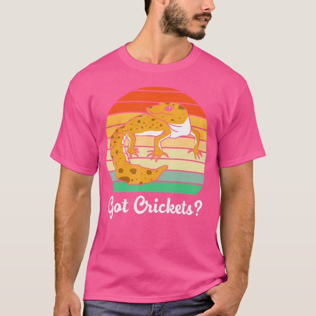 T-shirt Drôle Leopard Gecko a eu des crickets (Devant)