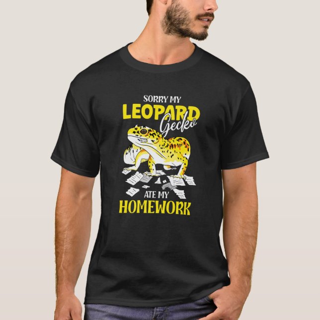T-shirt Drôle Leopard Gecko Design Pour Gecko Amateurs Pre (Devant)