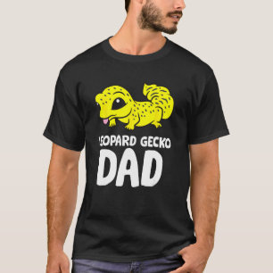 T-shirt Drôle Leopard Gecko Papa Reptile Gecko Animal Leop