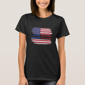 T-shirt Drôle Les enfants de Dieu ne sont pas à vendre Tee