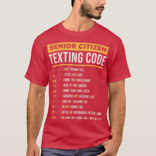 T-shirt Drôle Les Personnes Âgées Teting Code Cadeau Pour