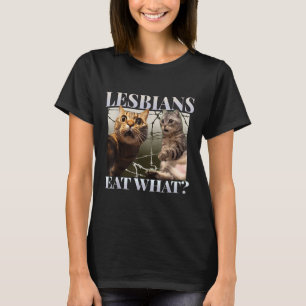 T-shirt Drôle Lesbiennes Gay pride Mangent Ce Queer Lgbtq